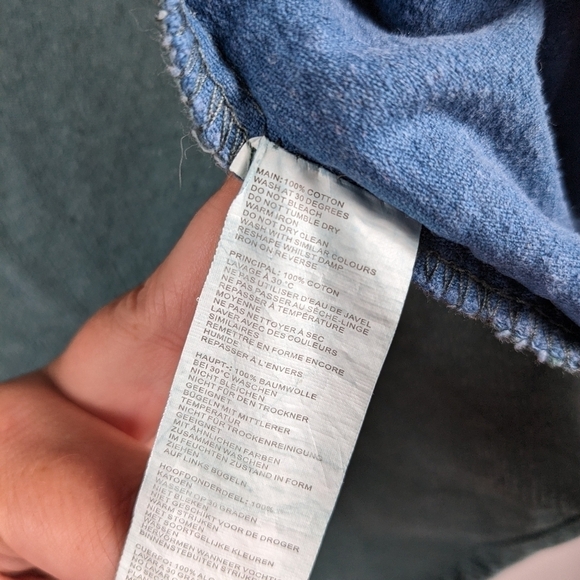 Nasty Gal Color Block Snap Front Corduroy Shirt Sz S - Picture 8 of 9